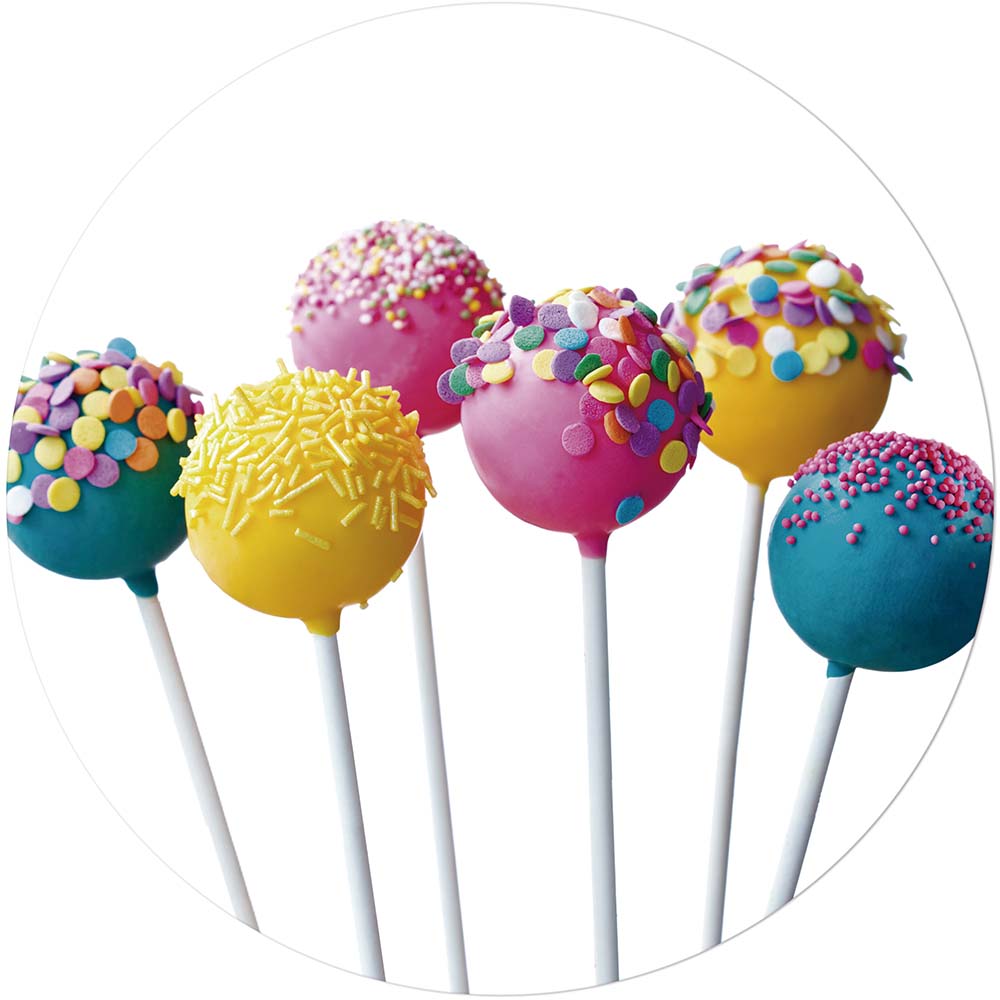 Tabua De Vidro Doce Cozinha Para Corte Redonda 40cm Pirulito Loja Mor