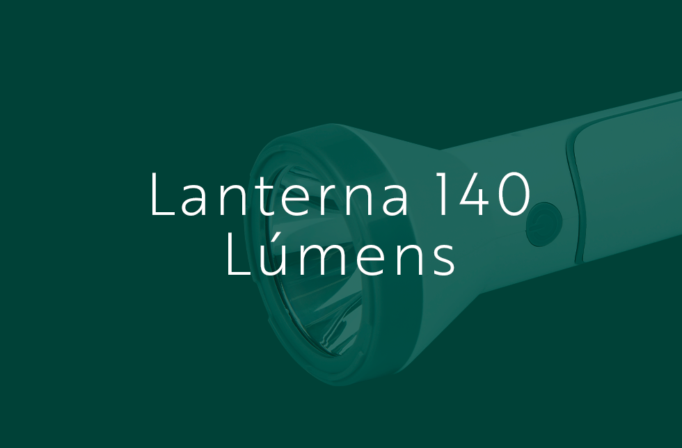 Lanterna Holofote Power Led 265 Lúmens Recarregável