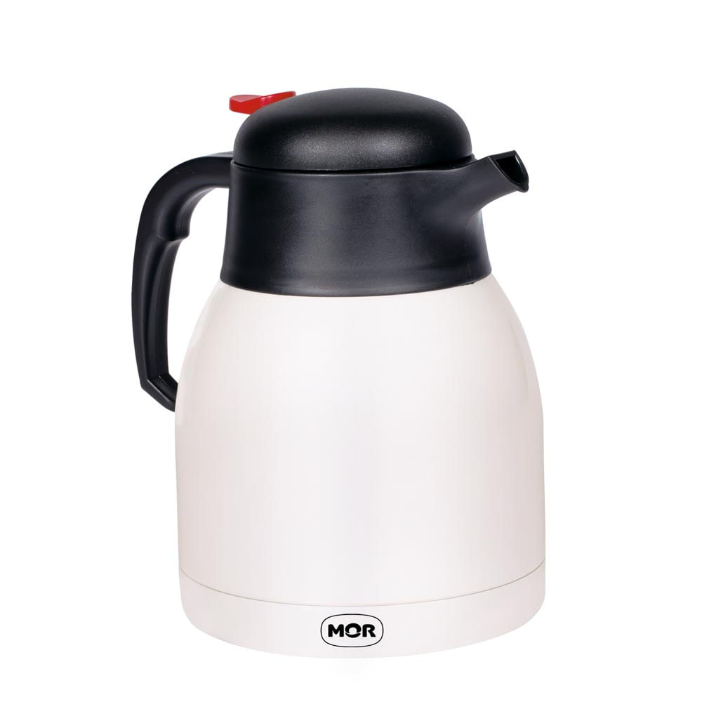 Bule Inox Com Gatilho Trendy 1,2 L - Branco - Loja Mor